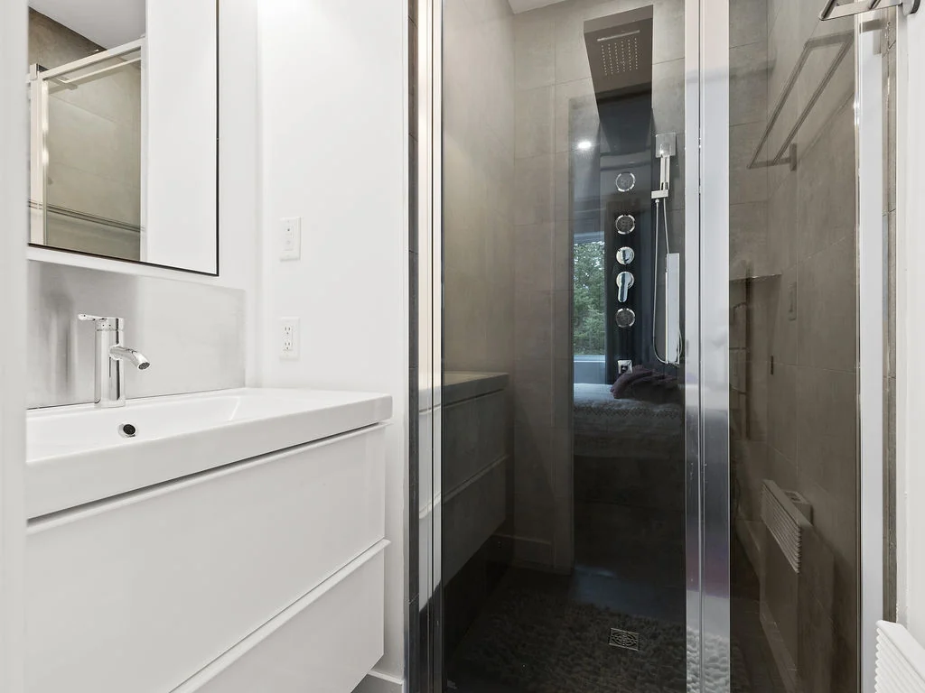 Salle de bain près de la chambre 3 du chalet L’Évasion