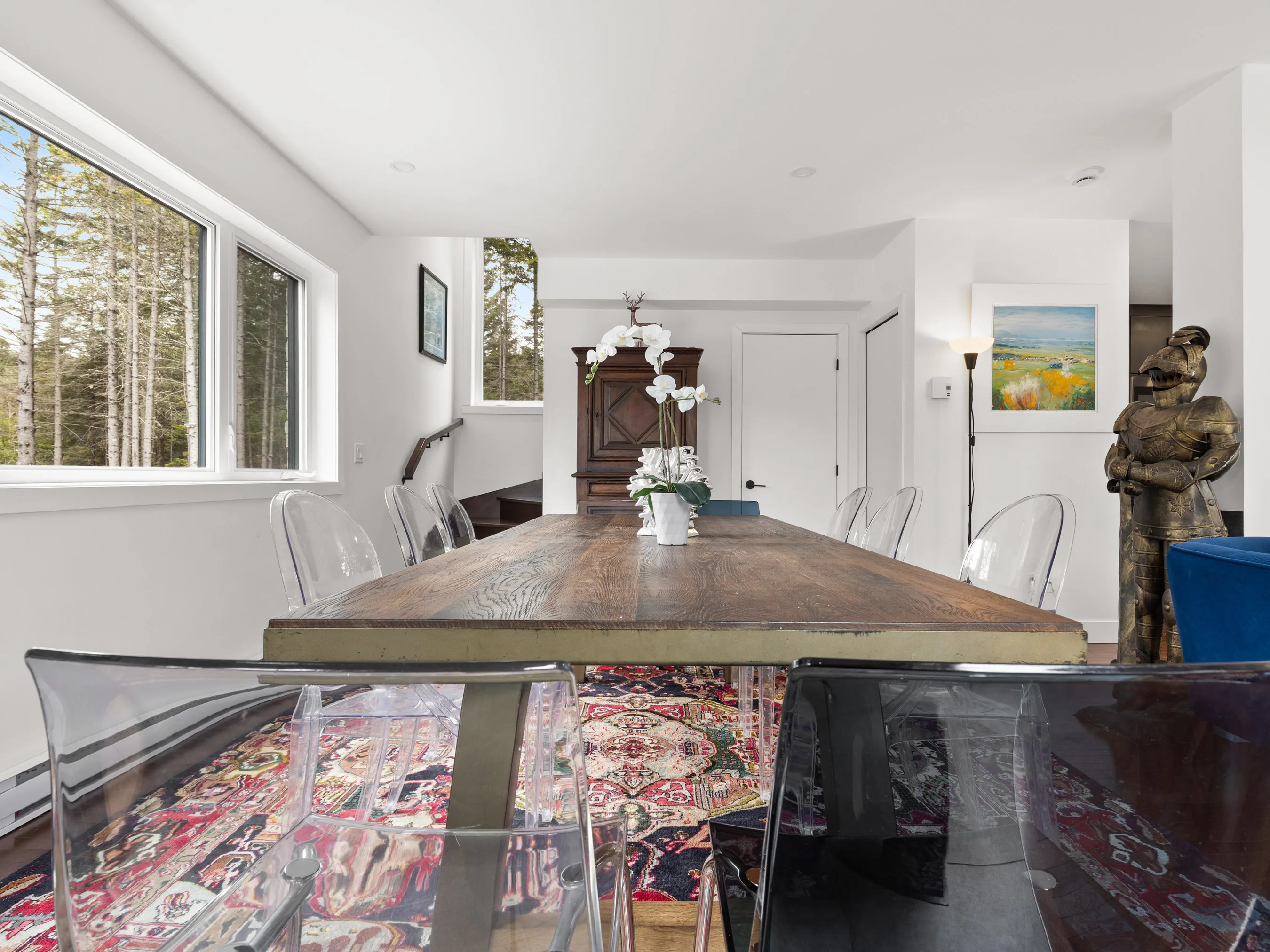 Dining room of Le Bellissime chalet