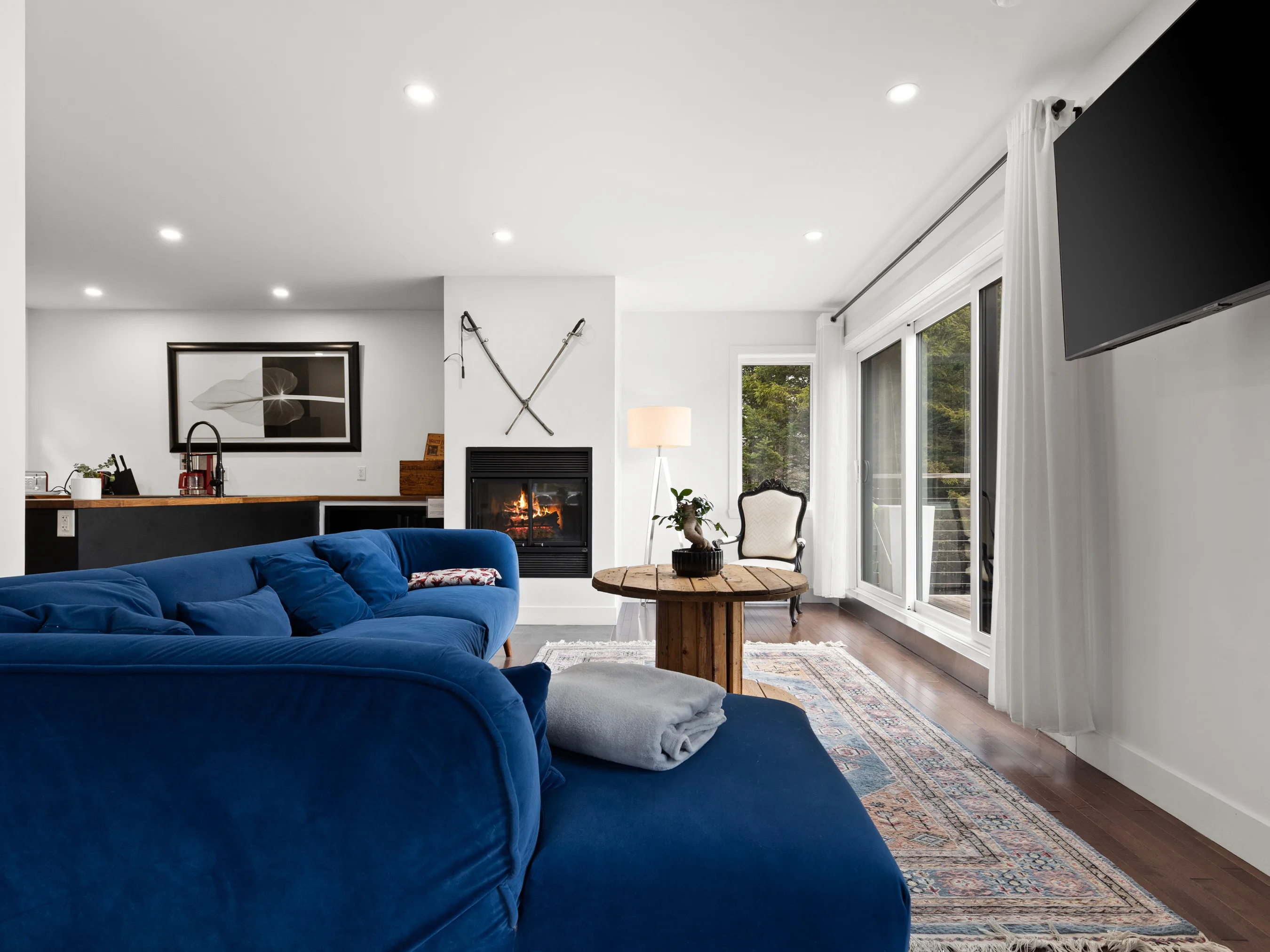 Living room of Le Bellissime chalet