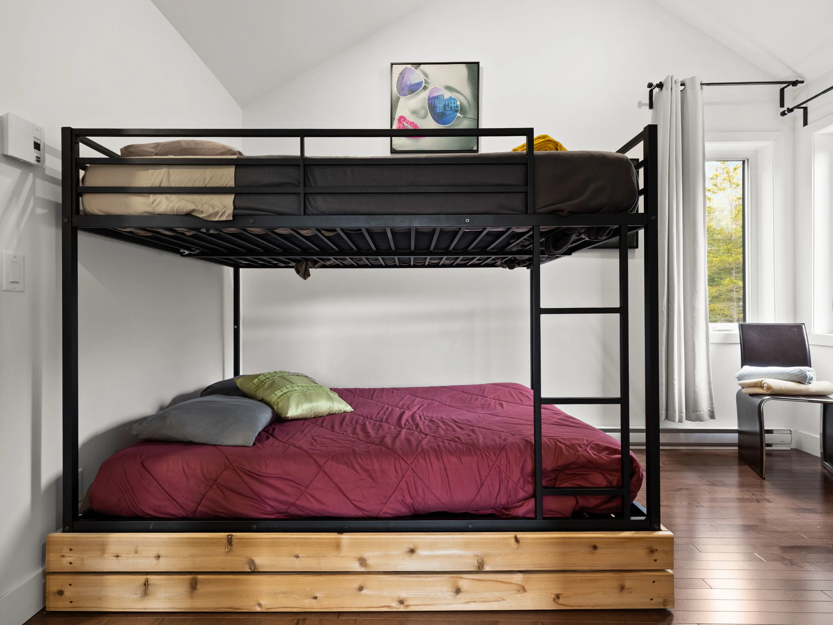 Bunk beds at Le Bellissime chalet